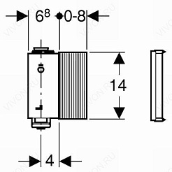 Geberit Блок управления системой смыва Geberit 115.801.00.1 – фотография-5